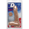 Бежевый фаллоимитатор на присоске The D Super D 9