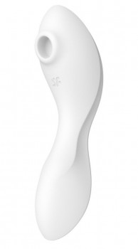 Белый вибратор 3-в-1 Curvy Trinity 5+